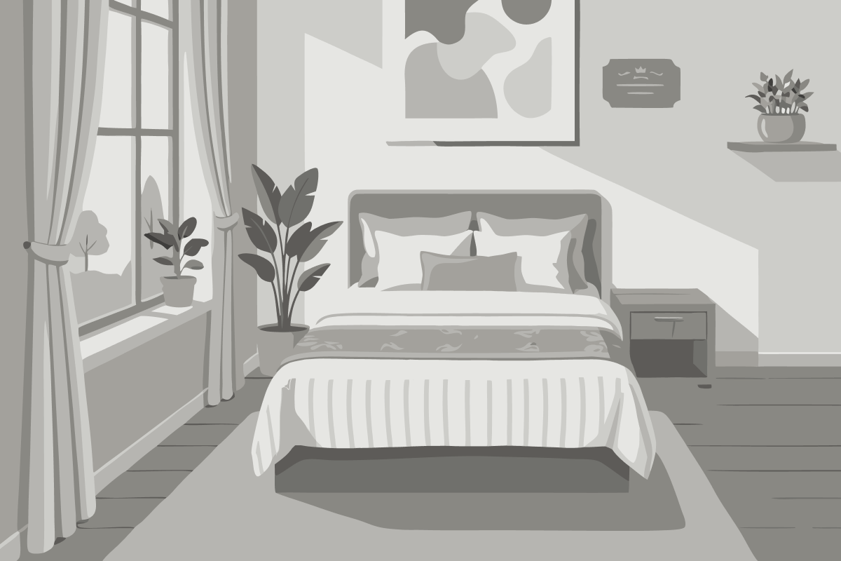 Habitación con cama extragrande y bañera de hidromasaje